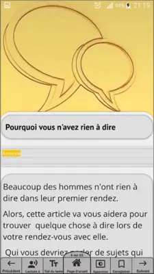 Les bons sujets de quoi parler android App screenshot 12