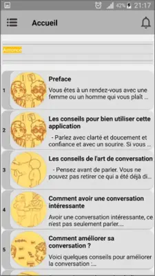 Les bons sujets de quoi parler android App screenshot 13