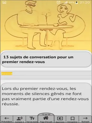 Les bons sujets de quoi parler android App screenshot 1